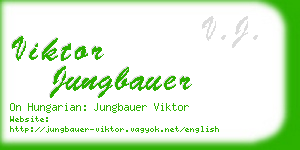 viktor jungbauer business card